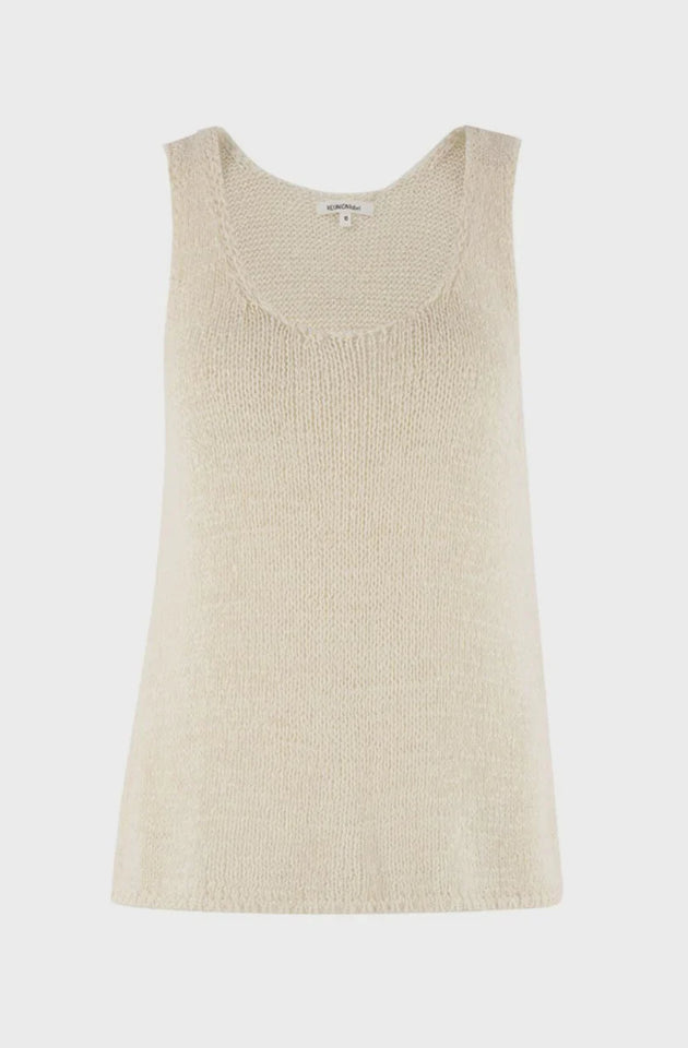 RE:UNION REEF KNIT TANK TOP - IVORY