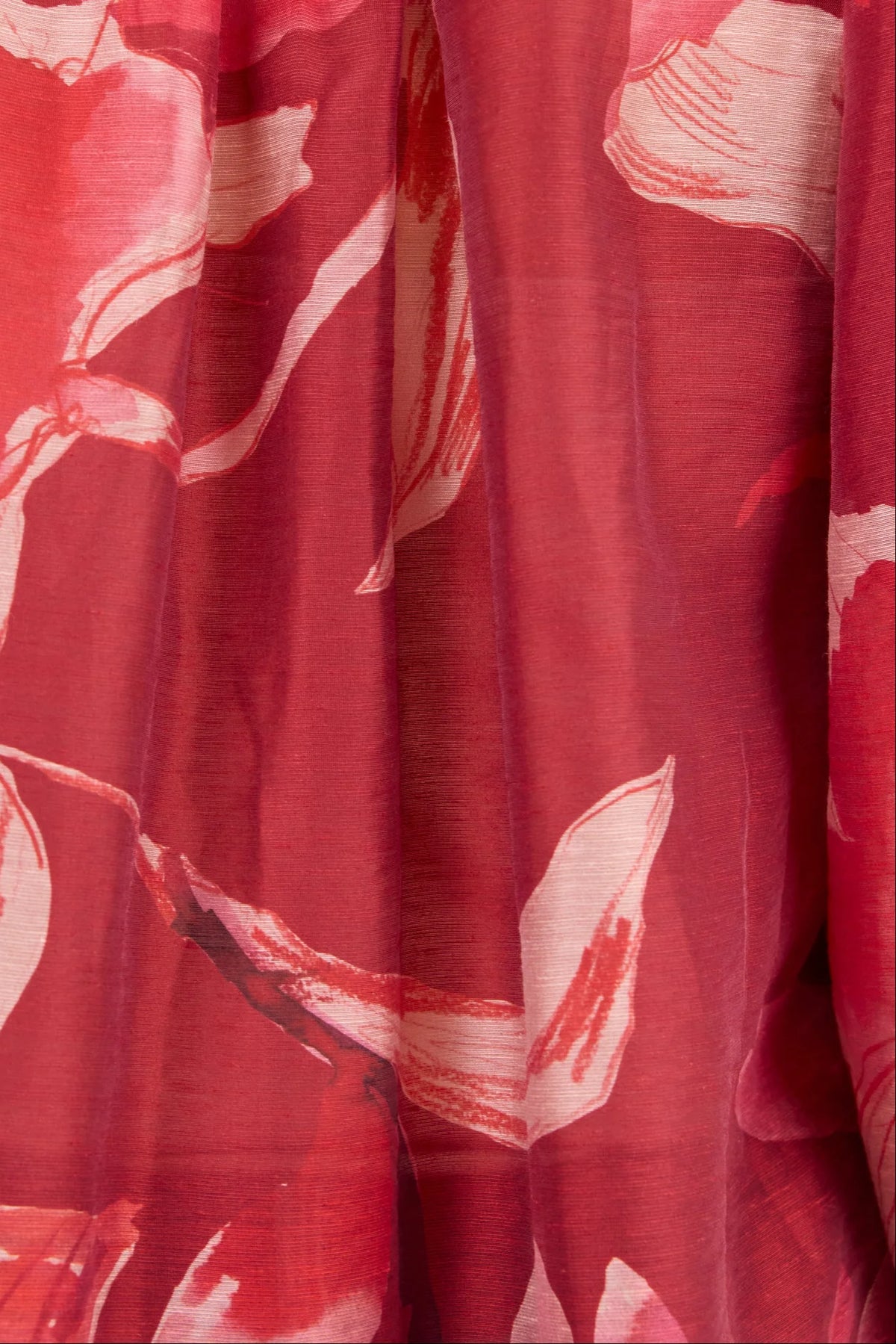 IVY & JACK SINCERE SHIRRED TOP - LARGE RED PEONY