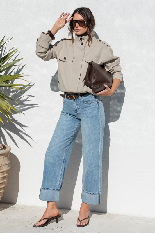 AMONG THE BRAVE - SQUAD TRENCH JACKET - TAUPE