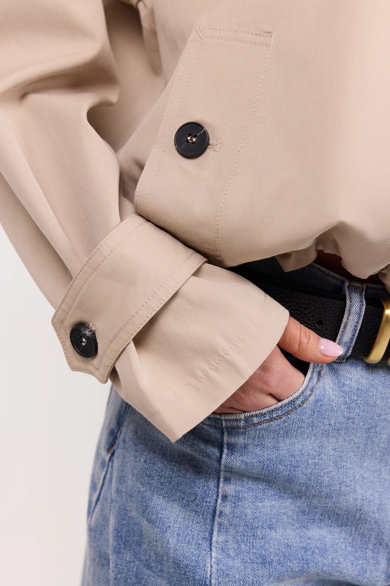 AMONG THE BRAVE - SQUAD TRENCH JACKET - TAUPE