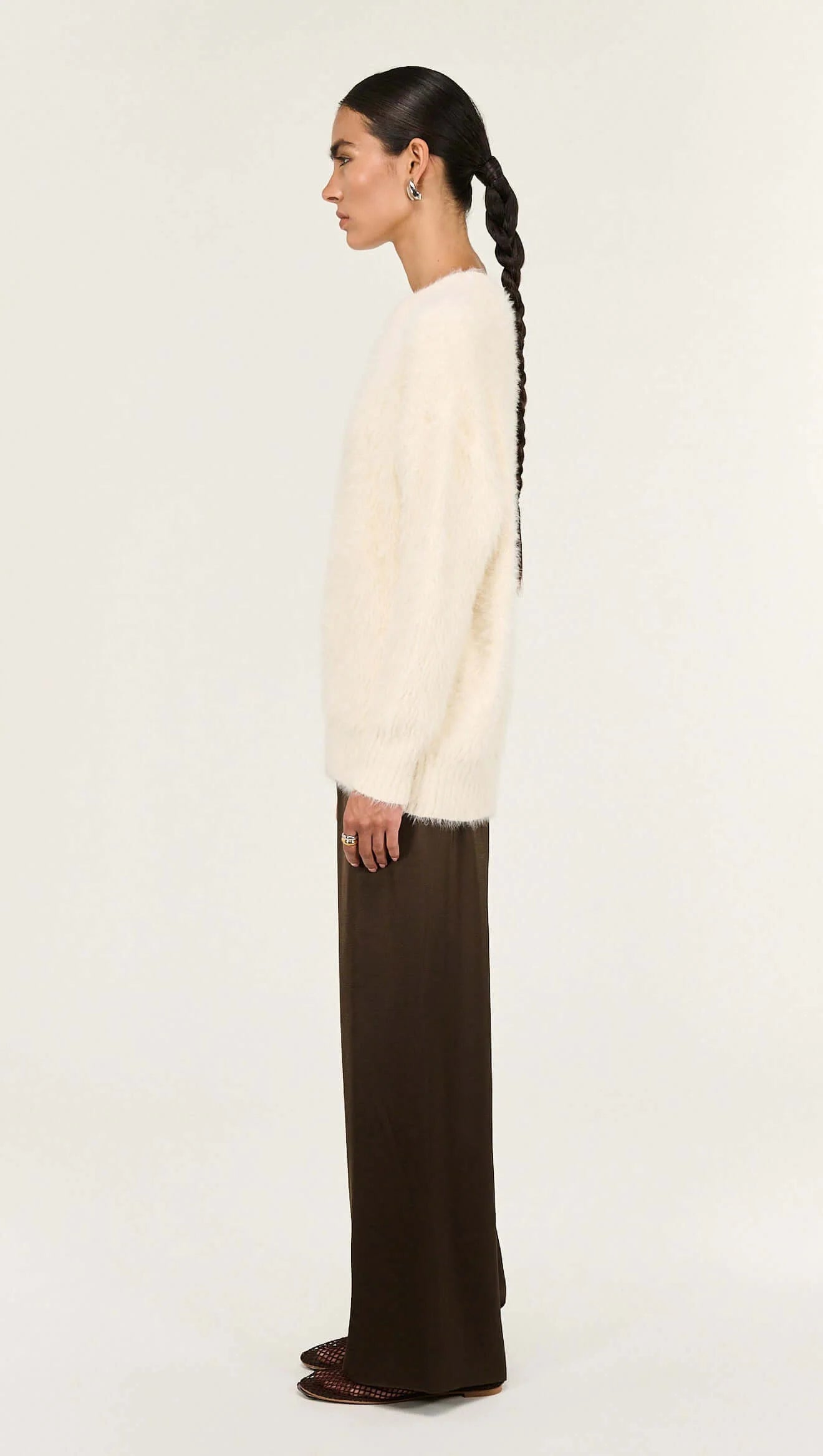 STAPLE THE LABEL NOA FLUFFY JUMPER - CREAM