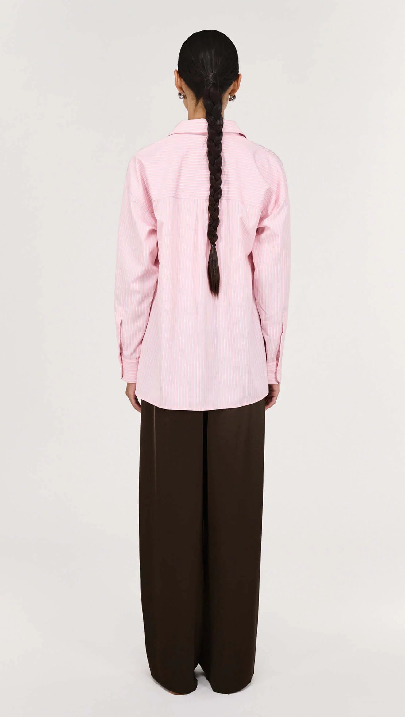 STAPLE THE LABEL LINA SHIRT - PINK STRIPE