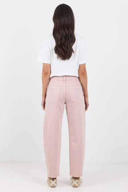 STORIES BE TOLD - IDOLISE BARREL JEAN - PALE PINK