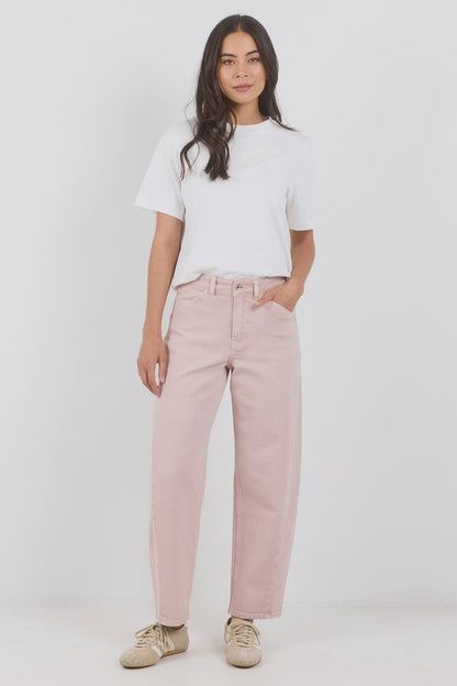 STORIES BE TOLD - IDOLISE BARREL JEAN - PALE PINK