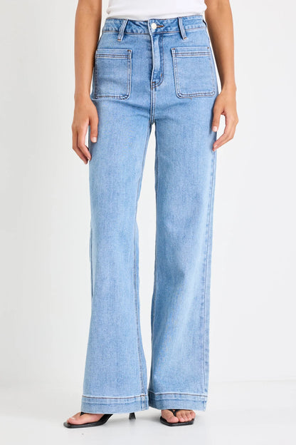 AMONG THE BRAVE - ZOEY SIGNATURE JEAN - BLUE