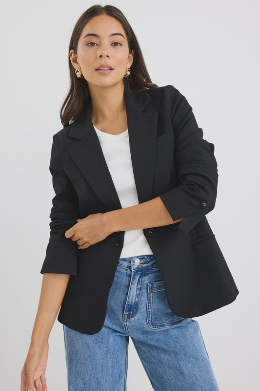 STORIES TO BE TOLD - SUAVE SHORT BLAZER - BLACK