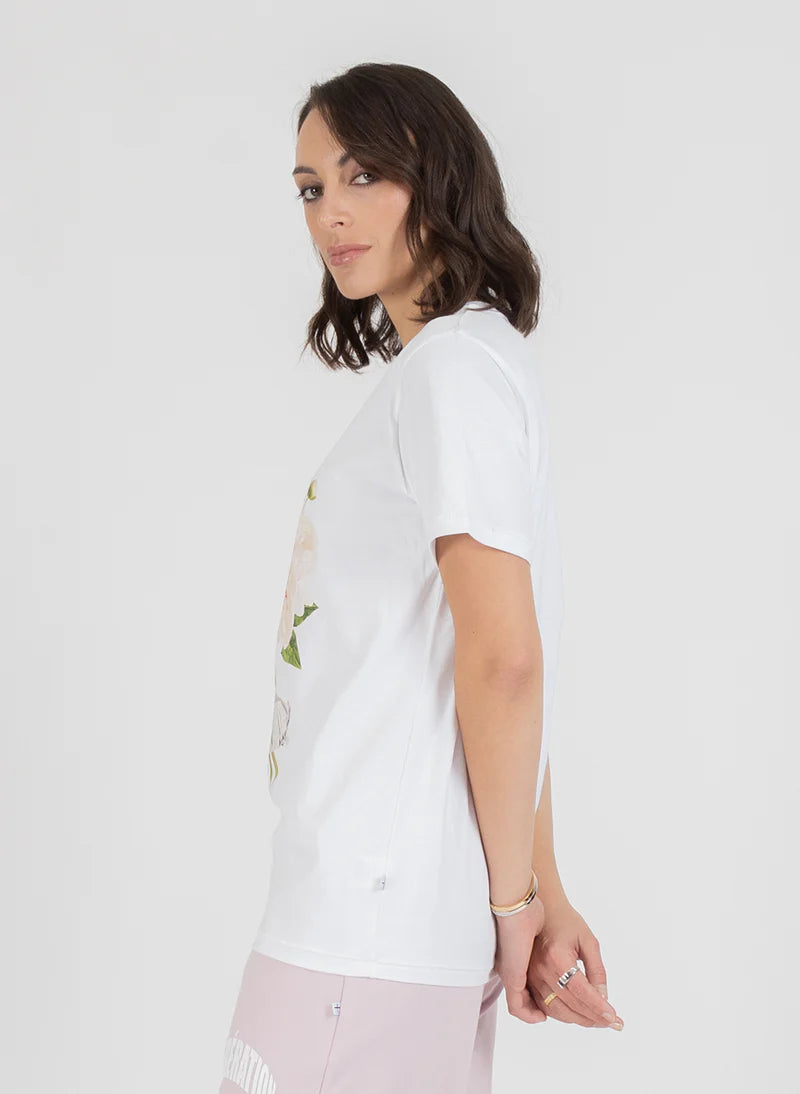 FEDERATION RUSH TEE - PEONY'S DUCTED- WHITE