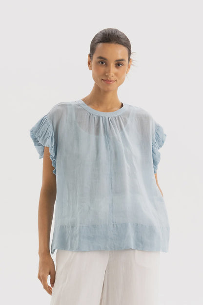 TWO BY TWO DELIA TOP - SKY