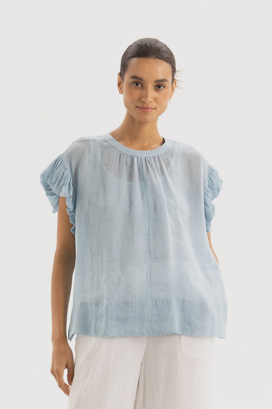 TWO BY TWO DELIA TOP - SKY