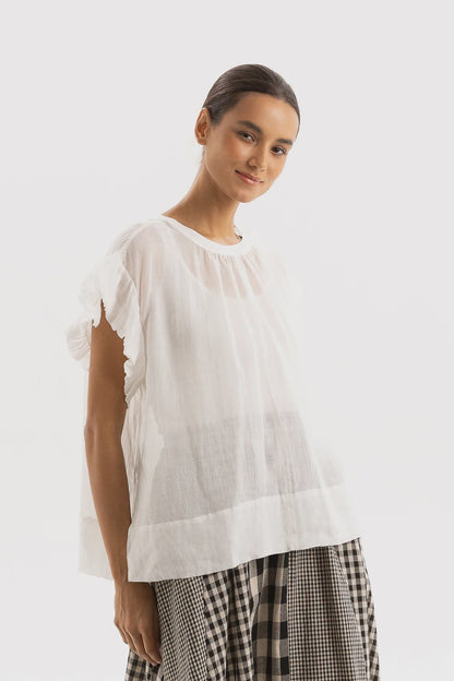 TWO BY TWO DELIA TOP - WHITE