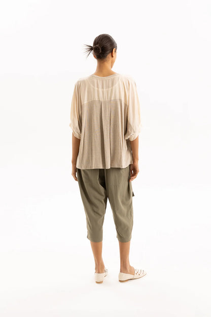 TWO BY TWO MARIS TOP - OATMEAL