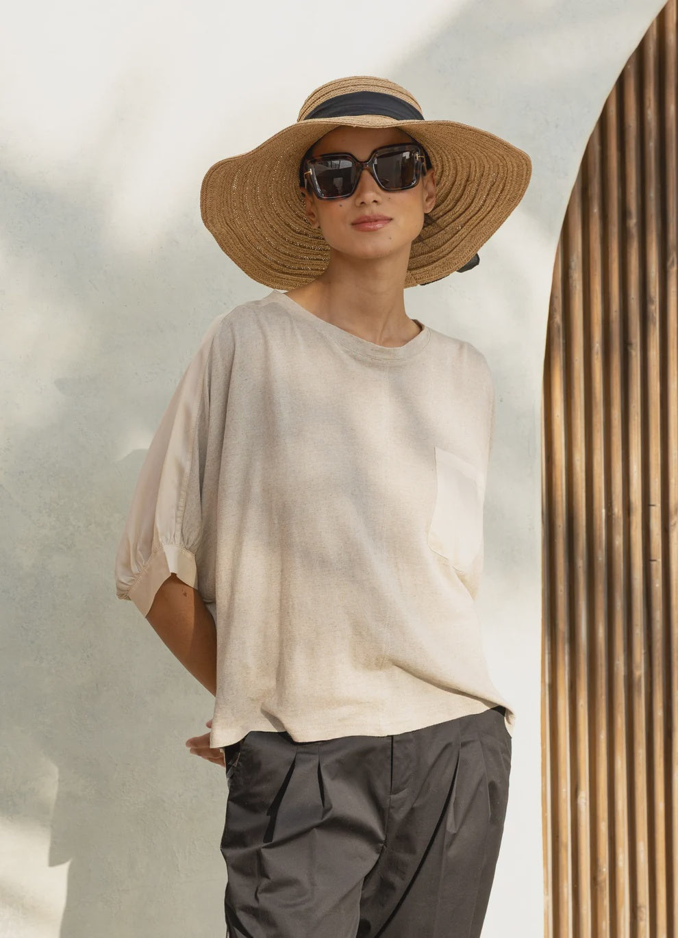TWO BY TWO MARIS TOP - OATMEAL