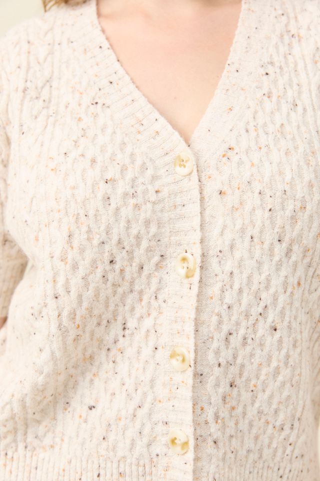 ISLE OF MINE - MCKENNA S/S CARDIGAN - IVORY