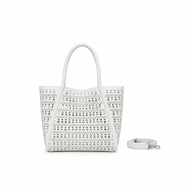 BLACK CAVIAR BAGS - ISABEL 3 PIECE - WHITE