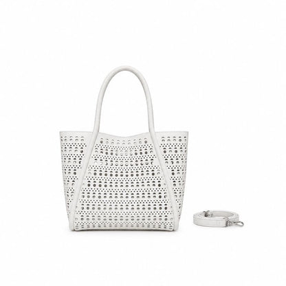 BLACK CAVIAR BAGS - ISABEL 3 PIECE - WHITE