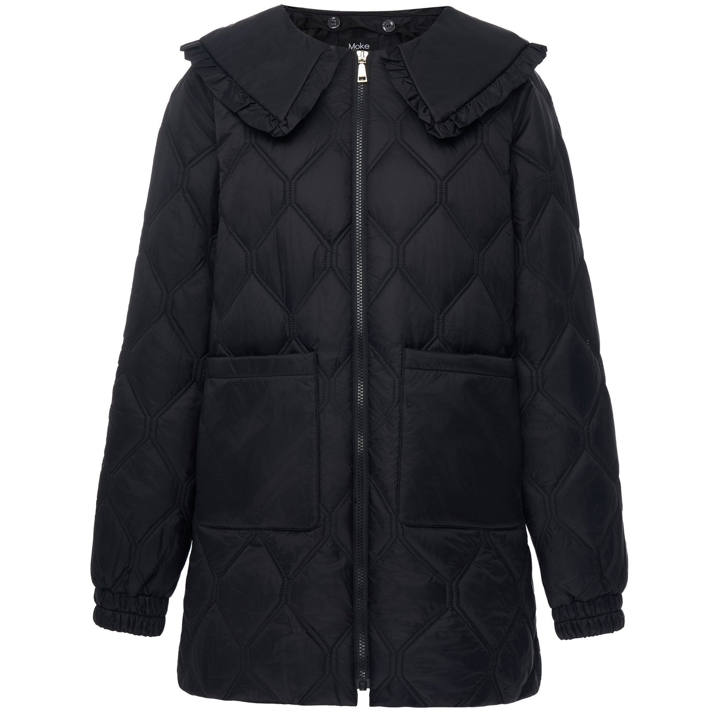 MOKE NZ TESS QUILT COAT - BLACK