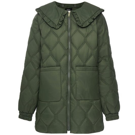MOKE NZ TESS QUILT COAT - OLIVE GREEN
