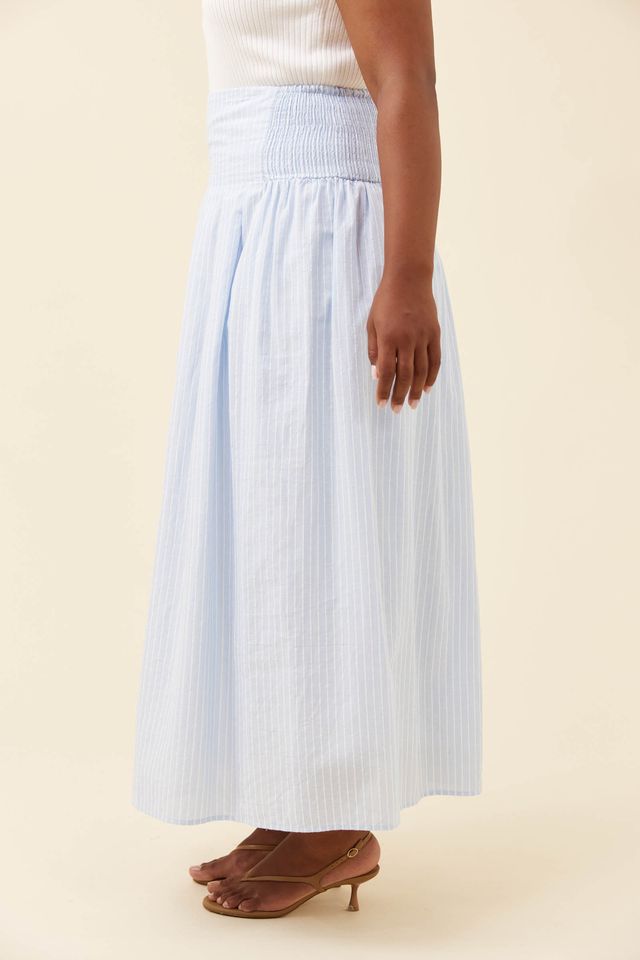 ISLE OF MINE LYNDELL MAXI SKIRT - LIGHT BLUE