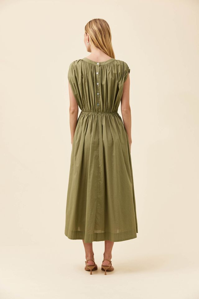ISLE OF MINE ROSA REVERSIBLE MAXI DRESS - SAGE