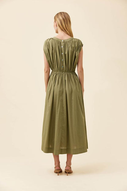 ISLE OF MINE ROSA REVERSIBLE MAXI DRESS - SAGE