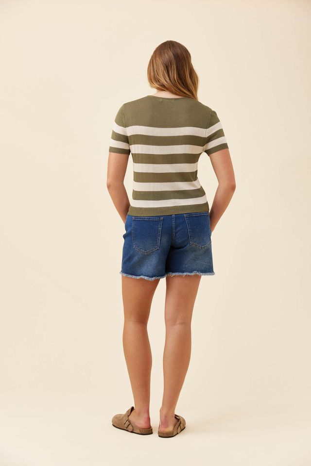 ISLE OF MINE MARCELLE T-SHIRT - OLIVE