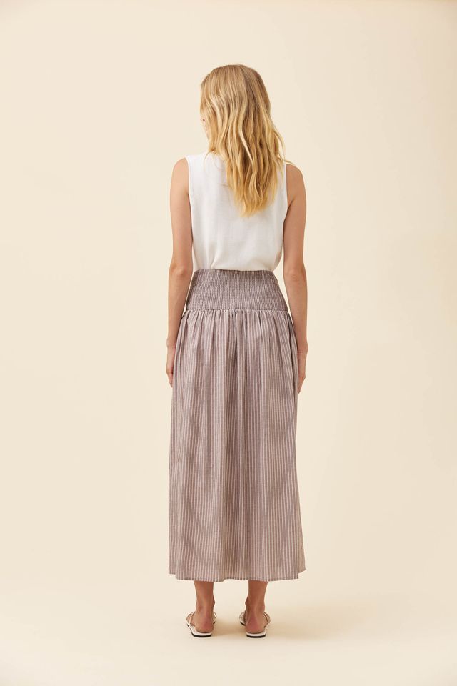 ISLE OF MINE LYNDELL MAXI SKIRT - TAUPE