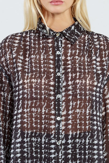 LILI SIDONIO WOVEN SHIRT - BLACK LONDON