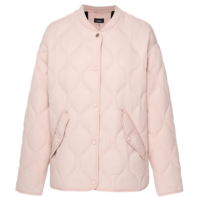 MOKE NZ TALEI QUILT BOMBER - BLUSH