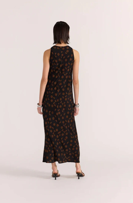 STAPLE THE LABEL LUELLA BIAS MIDI DRESS - SPOT - UT2401458