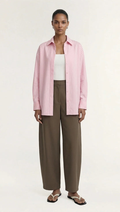 STAPLE THE LABEL ALTO BARRELL LEG PANT - OLIVE