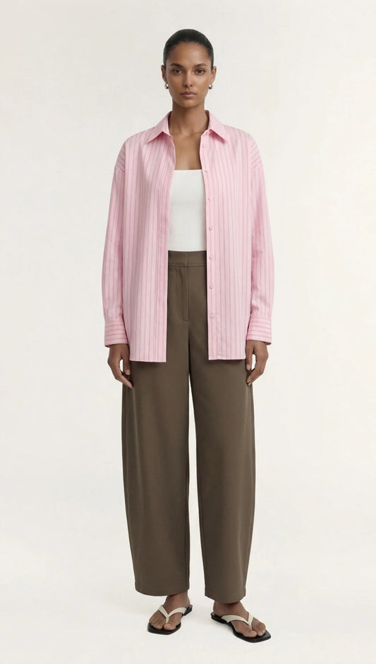 STAPLE THE LABEL ALTO BARRELL LEG PANT - OLIVE