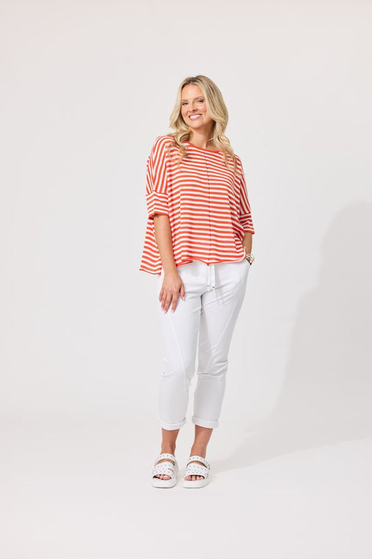 LEMON TREE DESIGN - CANDELA KNIT - WHITE ORANGE