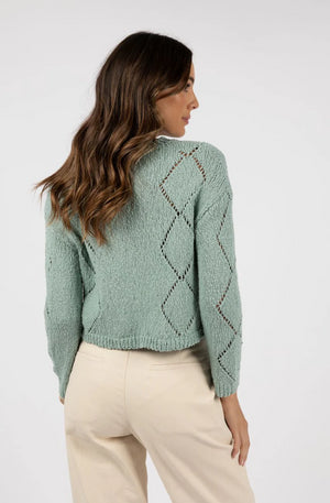 HUMIDITY LIFESTYLE GRACE CARDI - SEAFOAM - HS24800