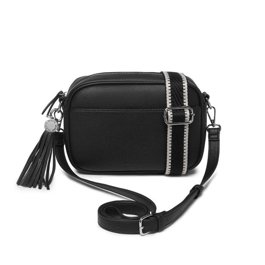BLACK CAVIAR BAGS - INDIE CROSSBODY - BLACK