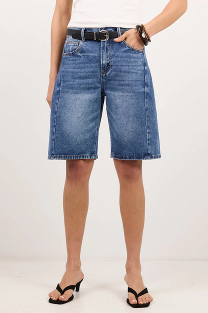 AMONG THE BRAVE - ACADEMY BARREL SHORTS - DEEP BLUE