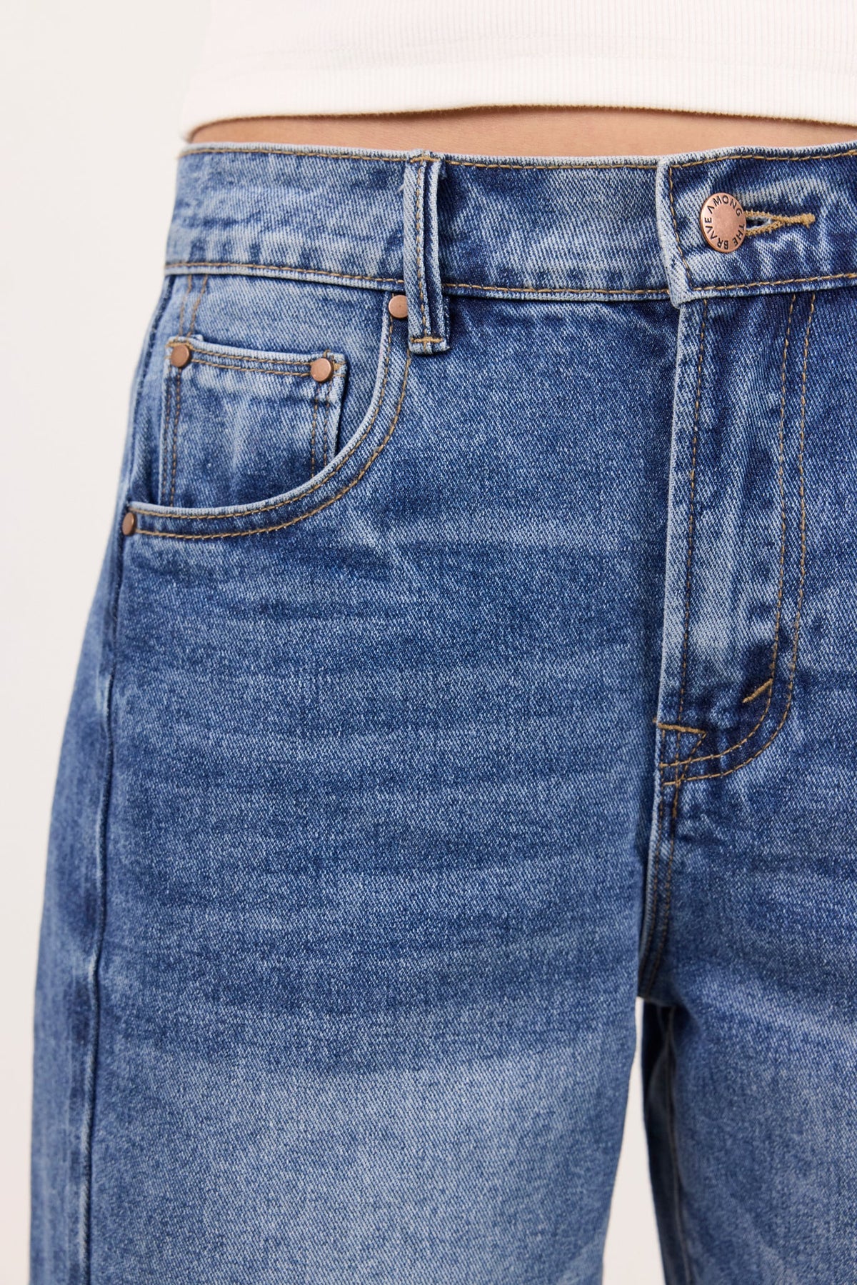 AMONG THE BRAVE - ACADEMY BARREL SHORTS - DEEP BLUE