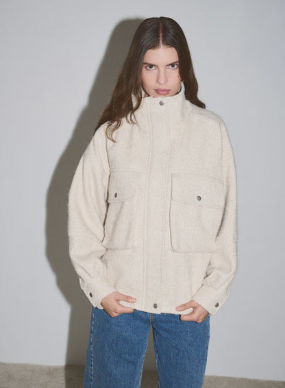 ESMAEE GETAWAY JACKET - CREAM