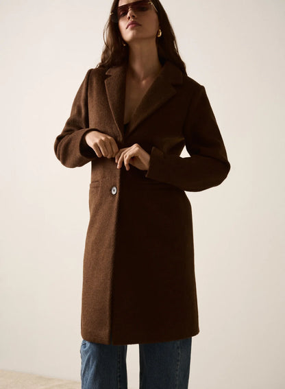 ESMAEE NOMAD COAT - CHOCOLATE
