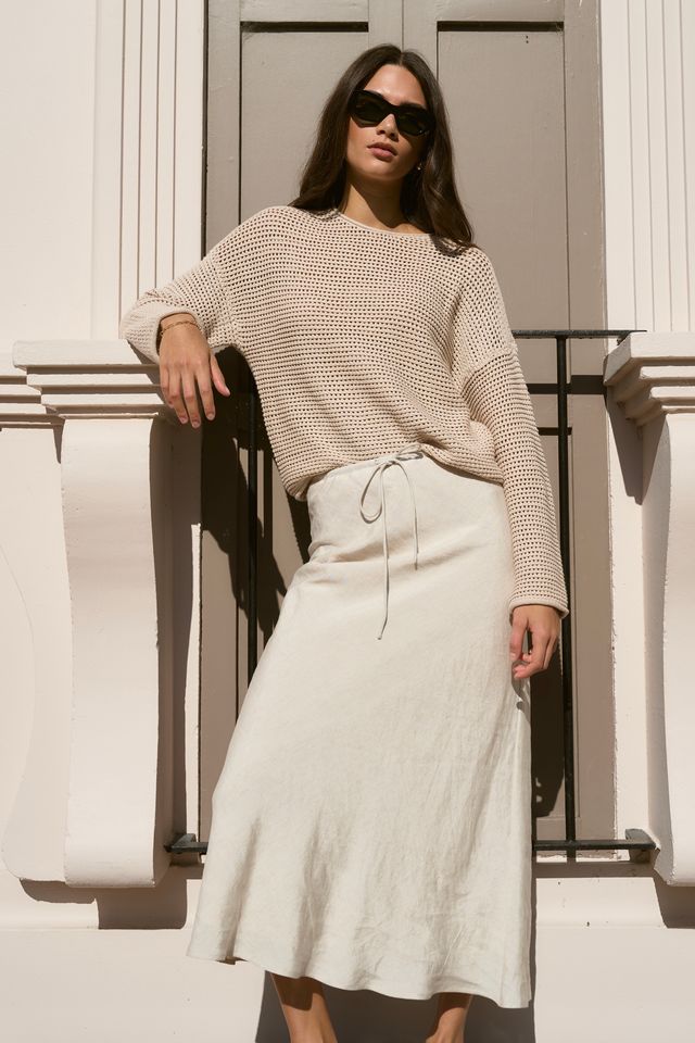 RE:UNION DAWN CROCHET JUMPER - STRING