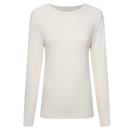 MOKE NZ LINA L/SLEEVE RIB KNIT - PEARL