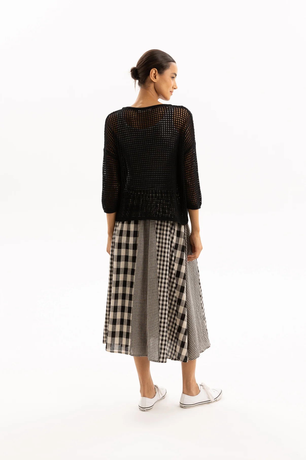 TWO BY TWO REBE TOP - BLACK