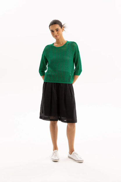 TWO BY TWO REBE TOP - GREEN