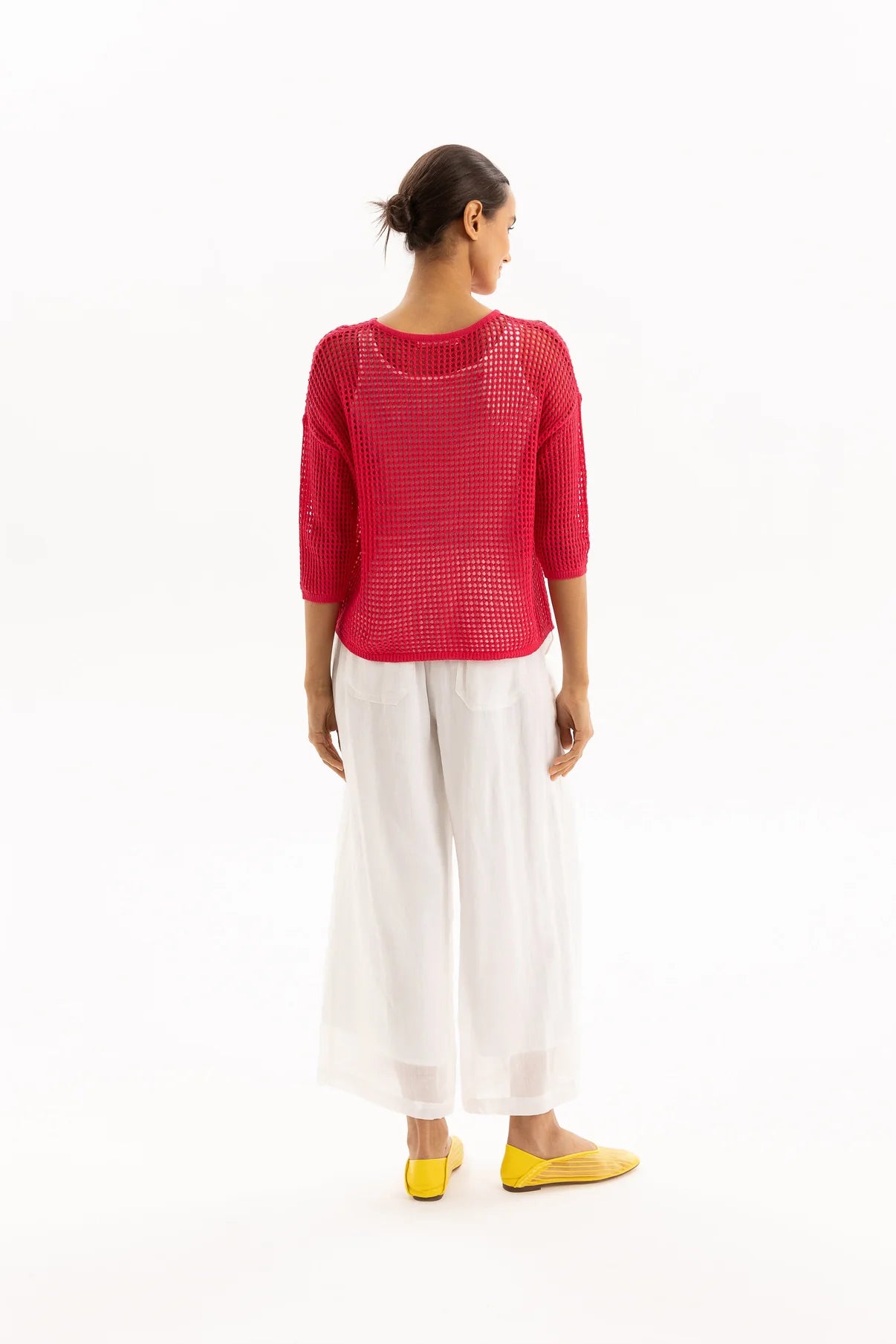 TWO BY TWO REBE TOP - HOT PINK