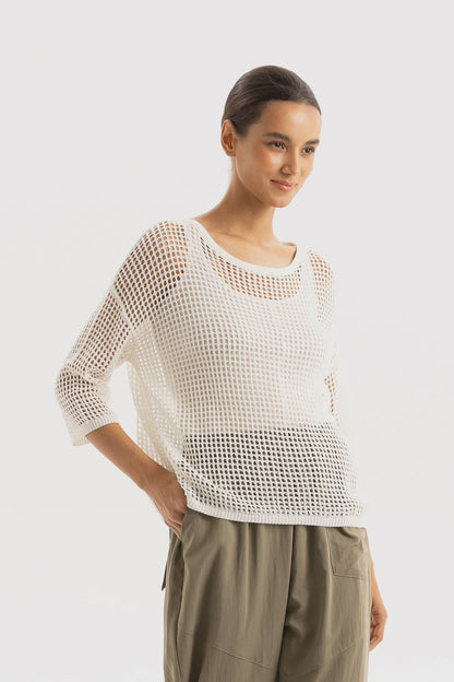 TWO BY TWO REBE TOP - IVORY