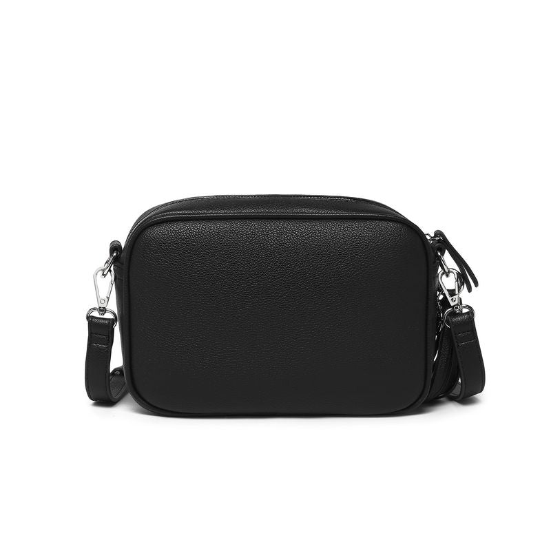 BLACK CAVIAR BAGS - INDIE CROSSBODY - BLACK