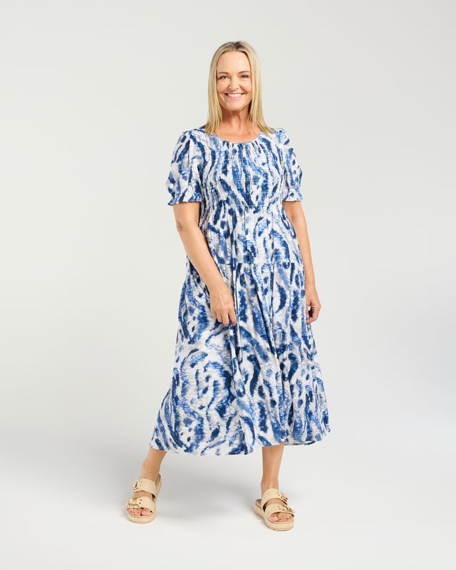 SEDUCE FALLON DRESS - BLUE MIST