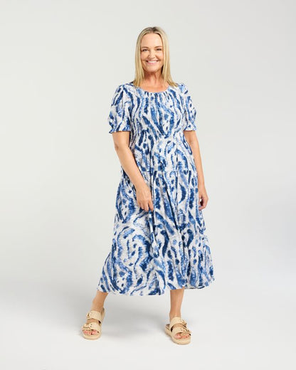 SEDUCE FALLON DRESS - BLUE MIST