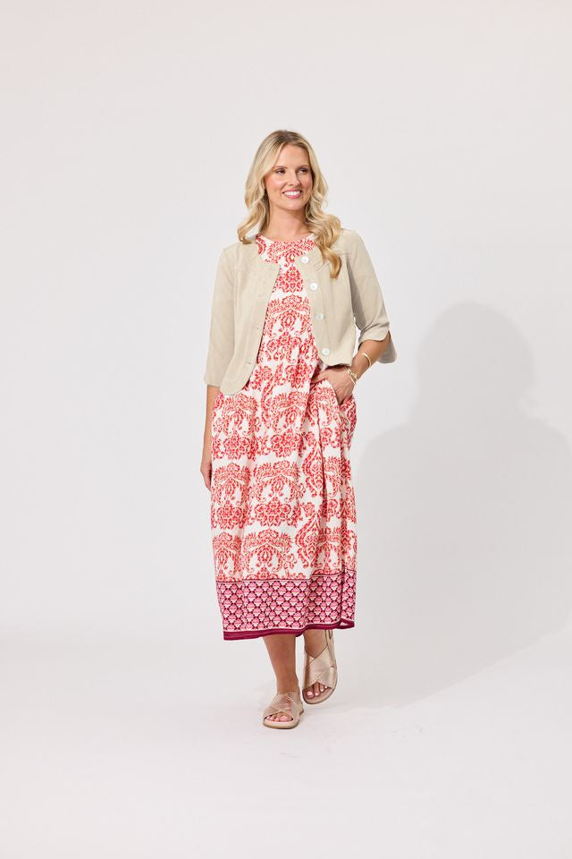 LEMON TREE DESIGN - AMALFI LINEN JACKET - OATMEAL