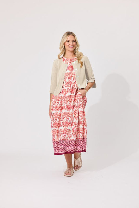 LEMON TREE DESIGN - AMALFI LINEN JACKET - OATMEAL