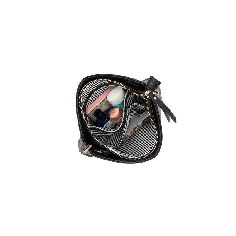 BLACK CAVIAR BAGS - CALLIE 3 CROSSBODY - BLACK
